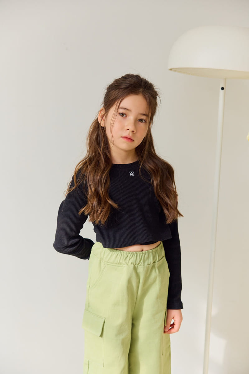 Dore Dore - Korean Children Fashion - #littlefashionista - Embroider Cross Crop Tee - 7