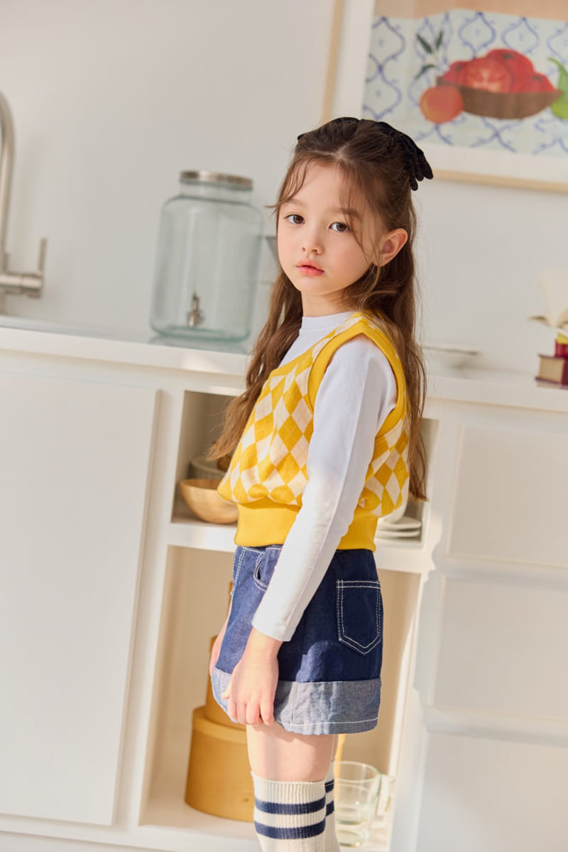 Dore Dore - Korean Children Fashion - #magicofchildhood - Petite Argyle Vest - 2