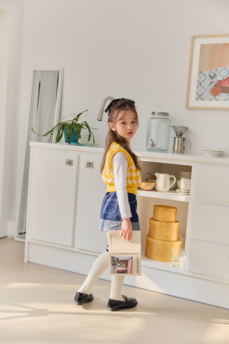 Dore Dore - Korean Children Fashion - #minifashionista - Petite Argyle Vest - 3