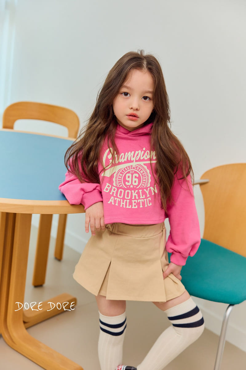 Dore Dore - Korean Children Fashion - #minifashionista - Champion Crop Hoody Tee - 9