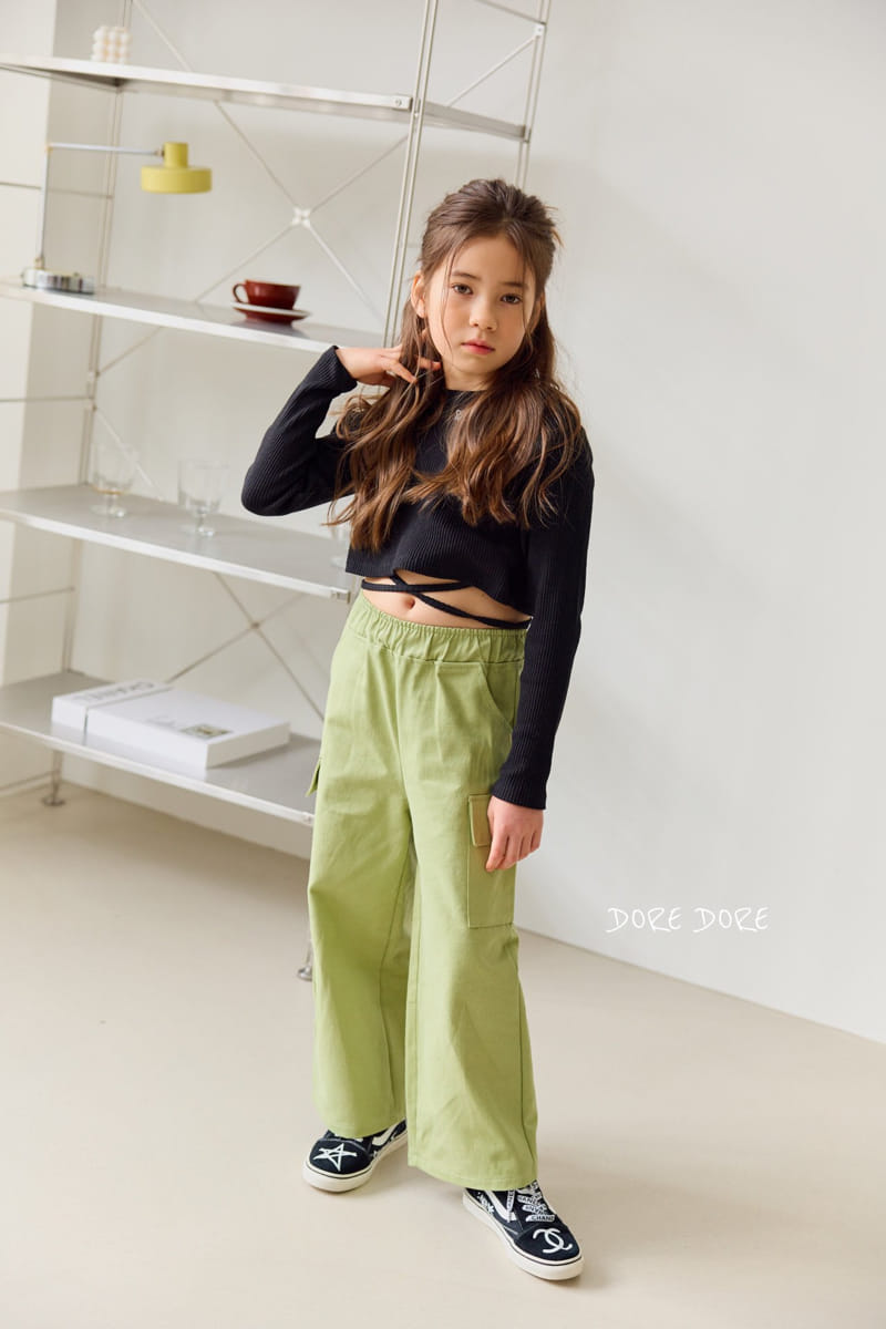 Dore Dore - Korean Children Fashion - #minifashionista - Embroider Cross Crop Tee - 9