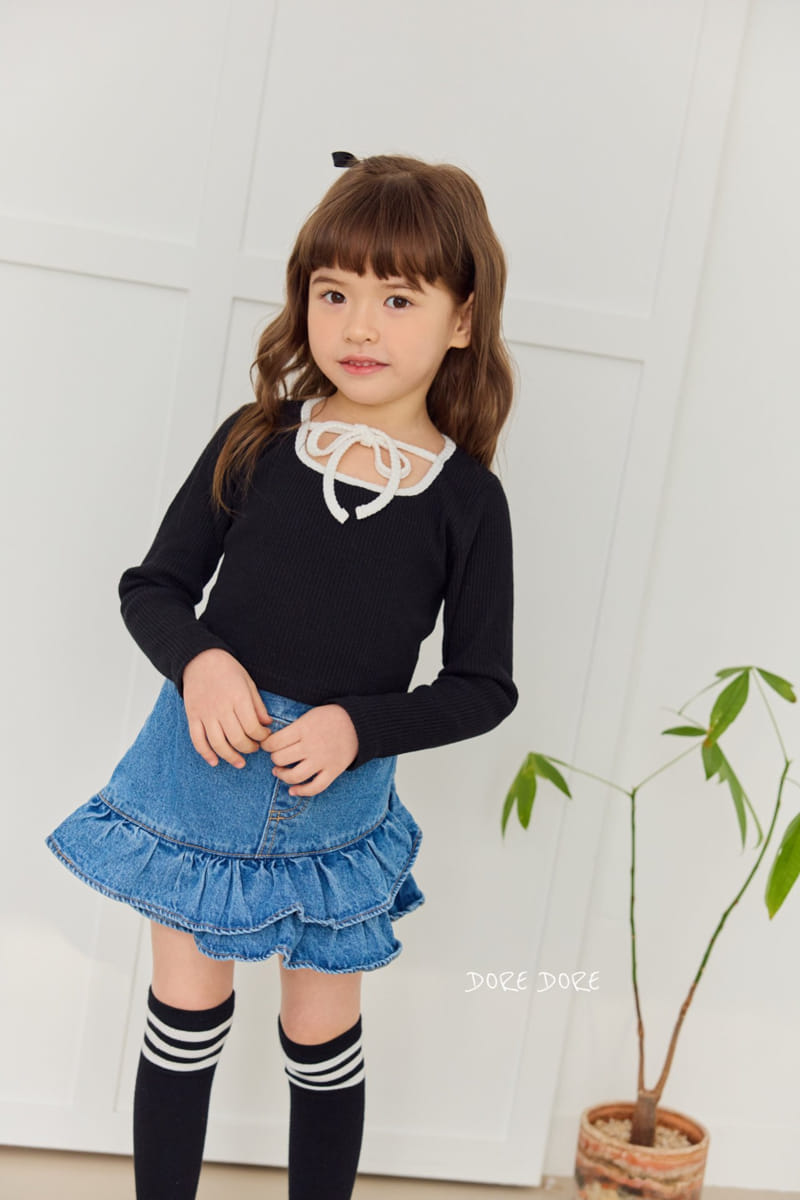 Dore Dore - Korean Children Fashion - #stylishchildhood - Jenny Color Crop Tee - 2