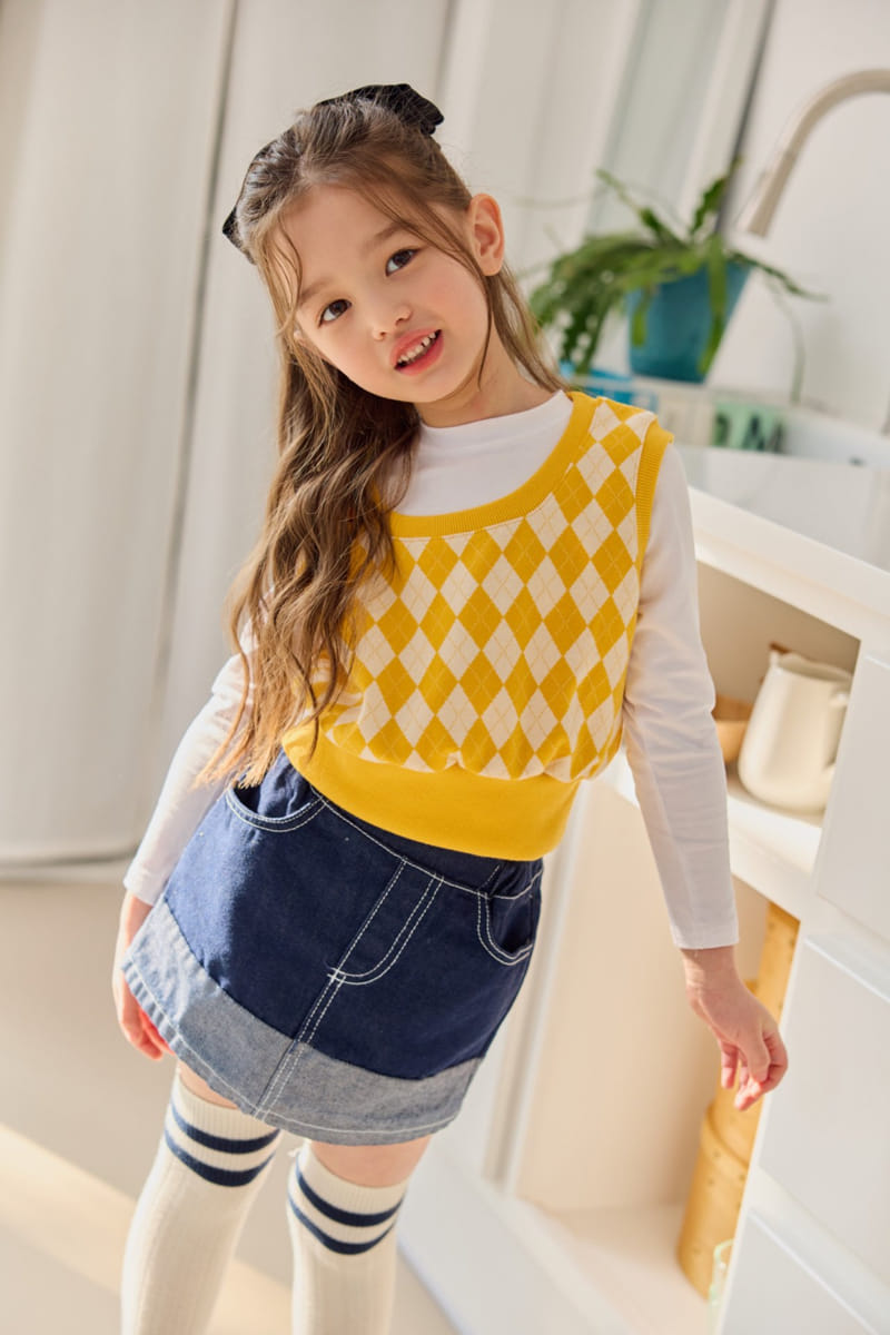 Dore Dore - Korean Children Fashion - #todddlerfashion - Petite Argyle Vest - 5