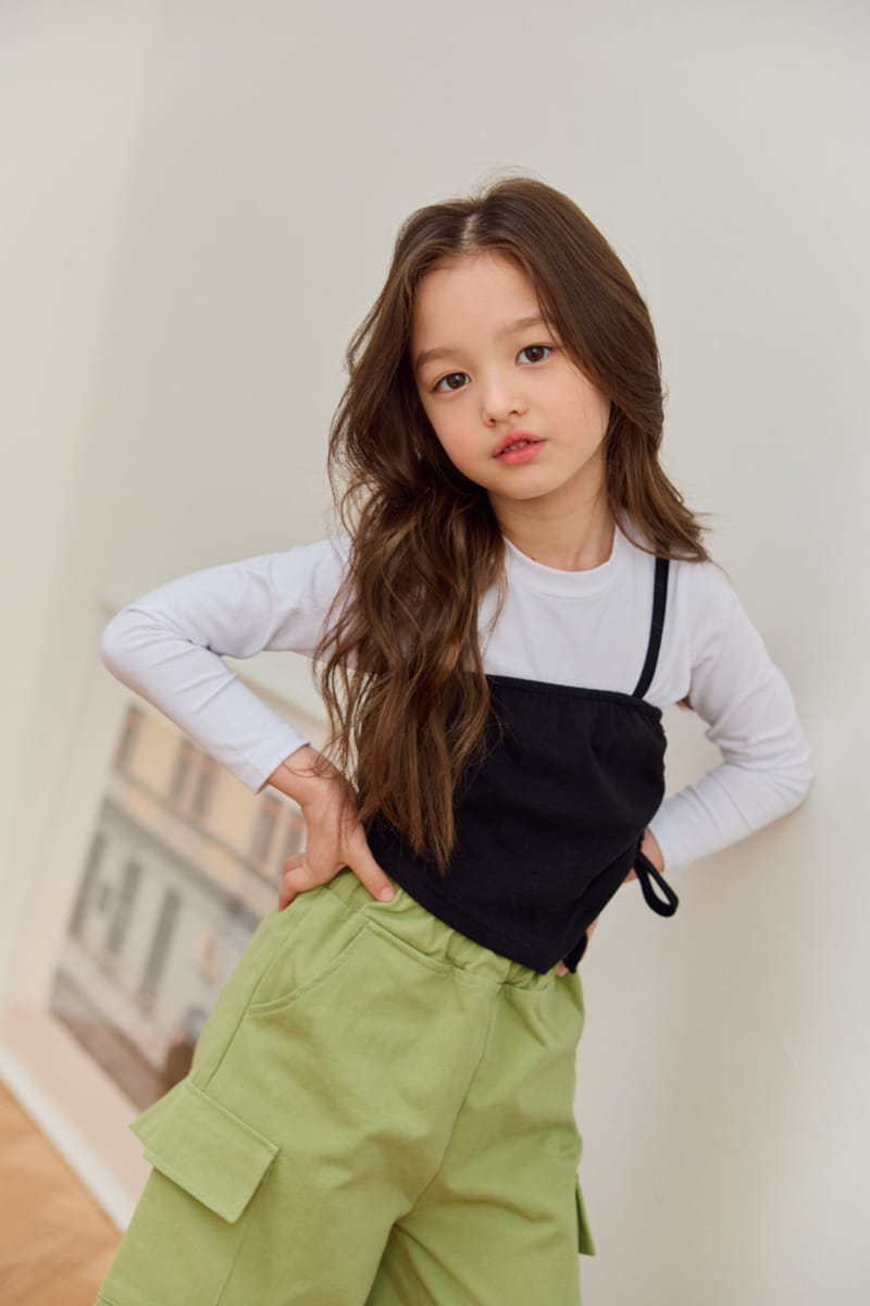 Dore Dore - Korean Children Fashion - #todddlerfashion - Crop Layered Tee - 8