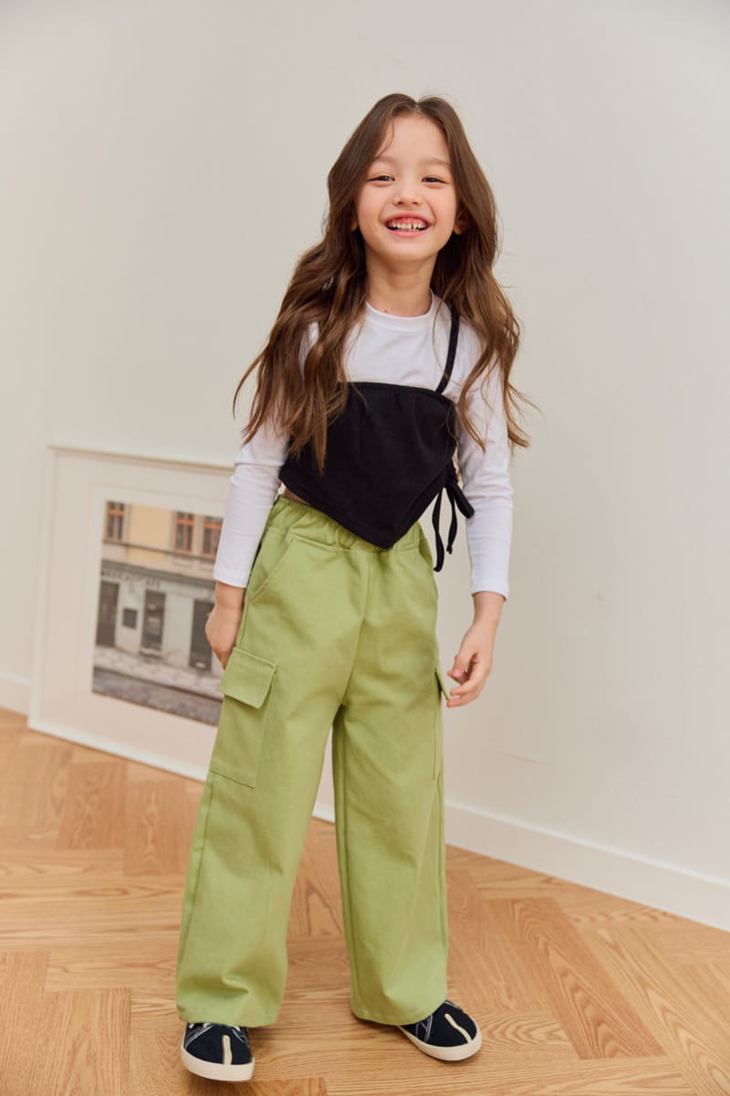 Dore Dore - Korean Children Fashion - #toddlerclothing - Crop Layered Tee - 9