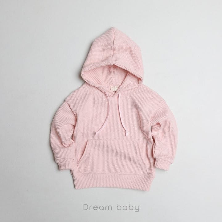 Dream Baby - Korean Children Fashion - #kidzfashiontrend - Waffle Hoody Tee - 4