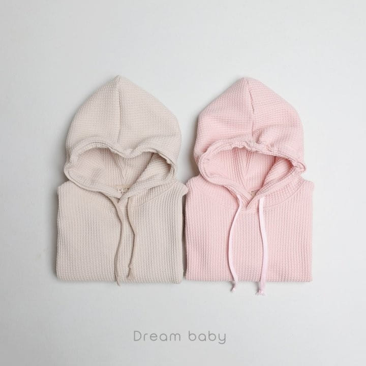 Dream Baby - Korean Children Fashion - #kidsshorts - Waffle Hoody Tee