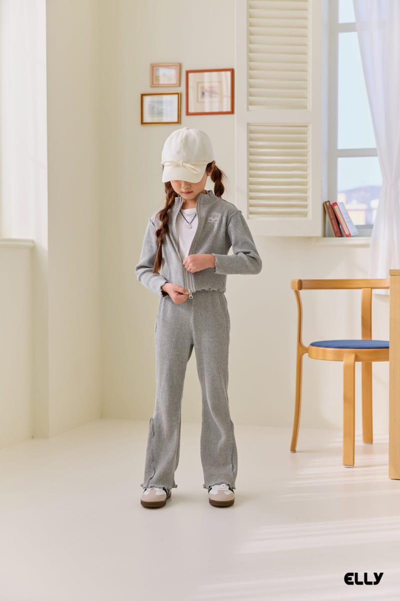 Ellymolly - Korean Children Fashion - #Kfashion4kids - Ribbon Two Way Zip Up - 10