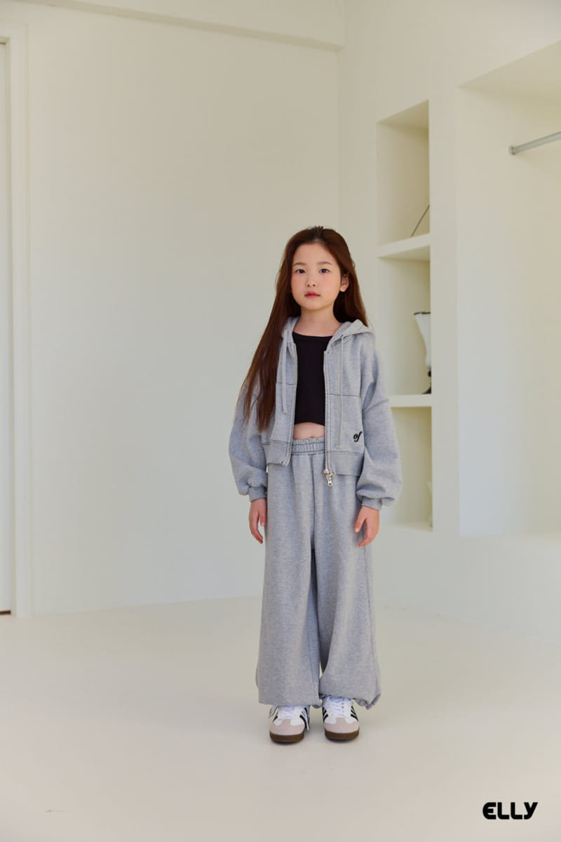 Ellymolly - Korean Children Fashion - #Kfashion4kids - Ove Crop Hoody Zip Up  - 8