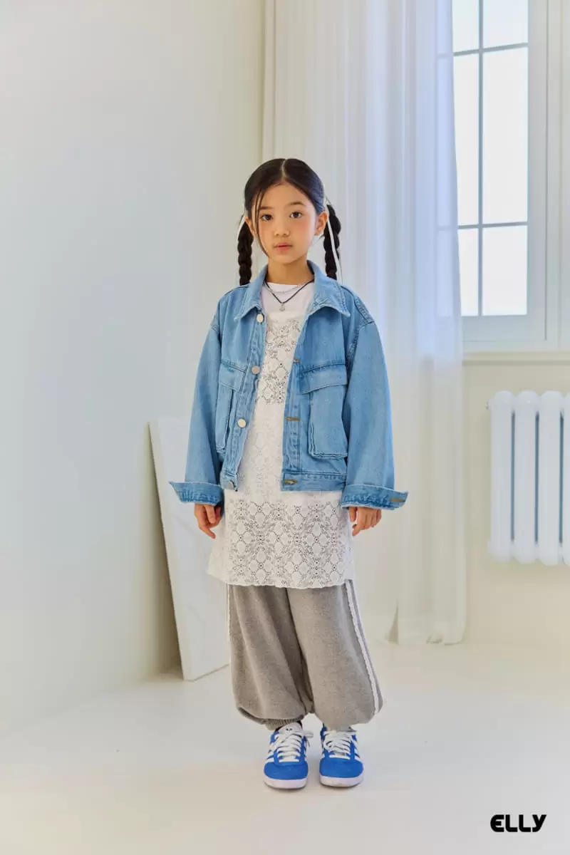 Ellymolly - Korean Children Fashion - #Kfashion4kids - Dandy Pocket Denim Jacket - 5