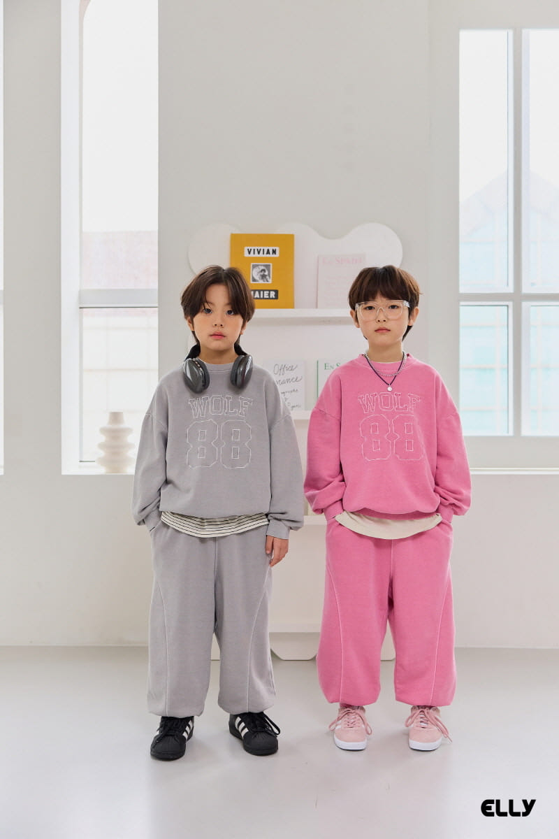 Ellymolly - Korean Children Fashion - #Kfashion4kids - Wolf Dyeing Sweatshirt - 10