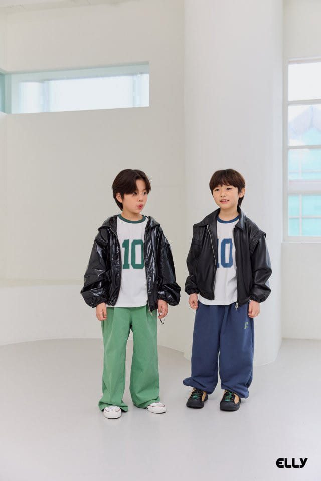 Ellymolly - Korean Children Fashion - #Kfashion4kids - Ten Slit Short Sleeve Tee - 7