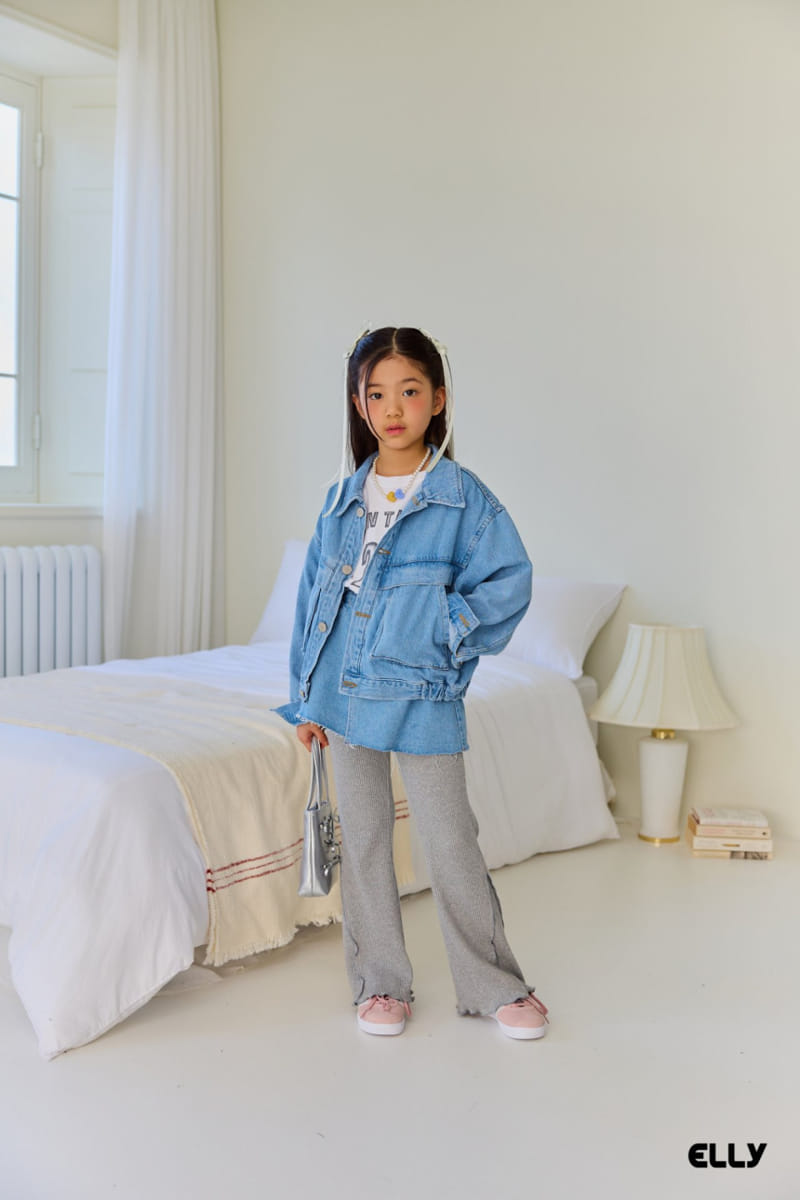 Ellymolly - Korean Children Fashion - #childofig - Wrap Denim Skirt - 8