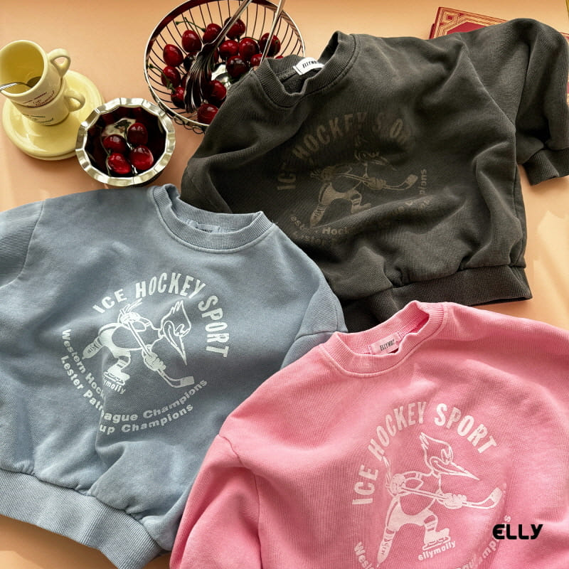 Ellymolly - Korean Children Fashion - #childofig - Ice Hockey Dyeing Sweatshirt - 8
