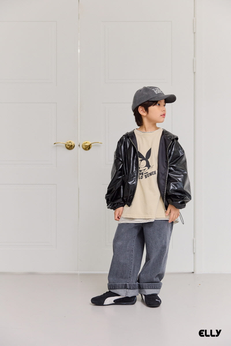 Ellymolly - Korean Children Fashion - #childofig - Slit Roll Up Denim Pants - 8
