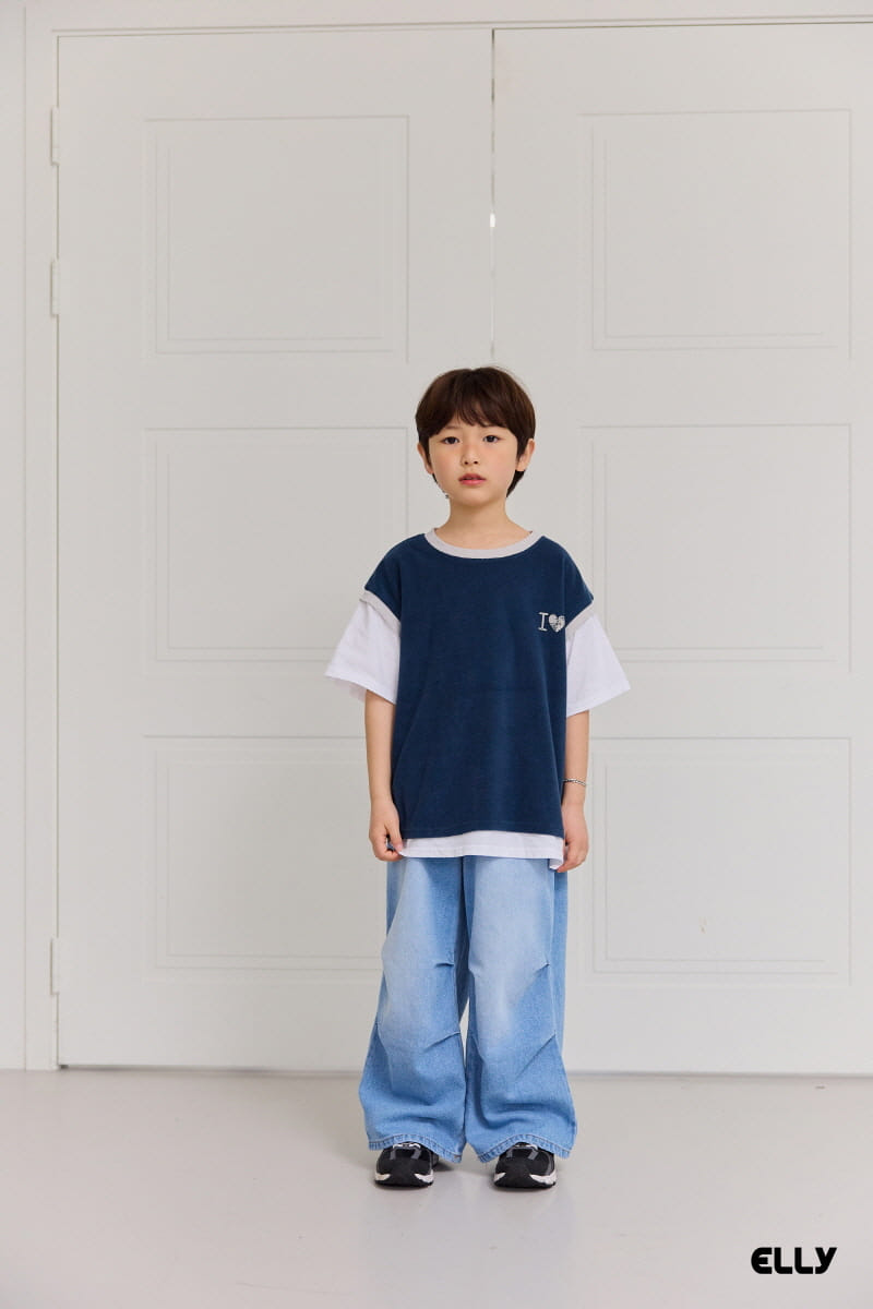 Ellymolly - Korean Children Fashion - #childofig - Damage Wrinkle Denim Pants - 7