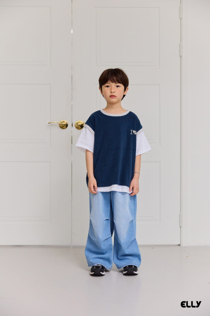 Ellymolly - Korean Children Fashion - #childofig - Damage Wrinkle Denim Pants - 8