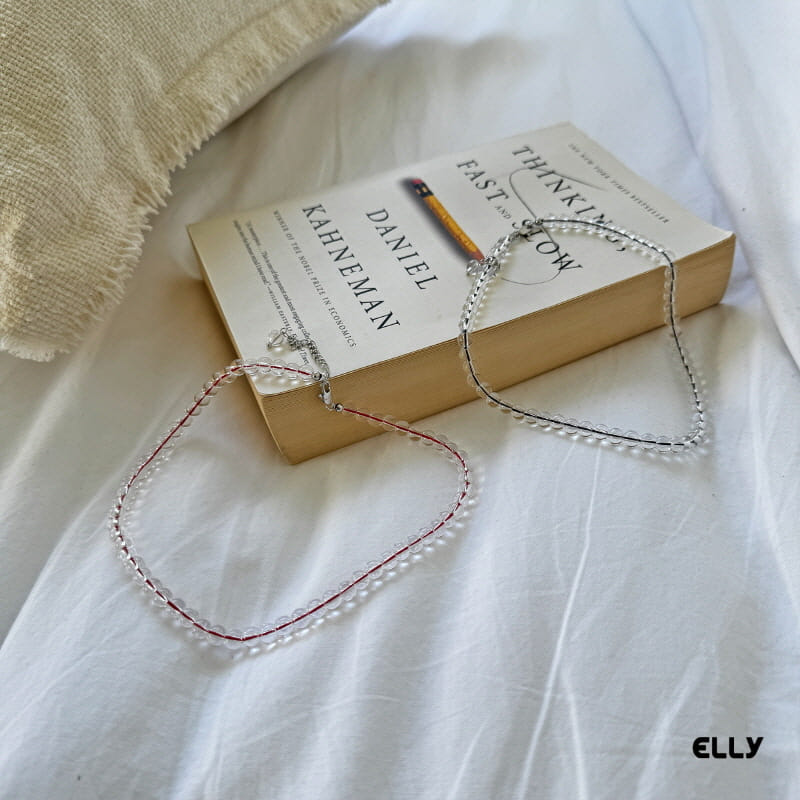 Ellymolly - Korean Children Fashion - #prettylittlegirls - Clear Bead Necklace - 4