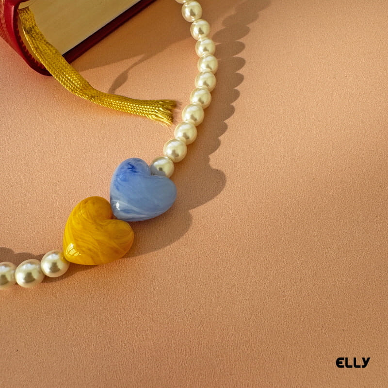 Ellymolly - Korean Children Fashion - #childofig - Double Heart Necklace - 2
