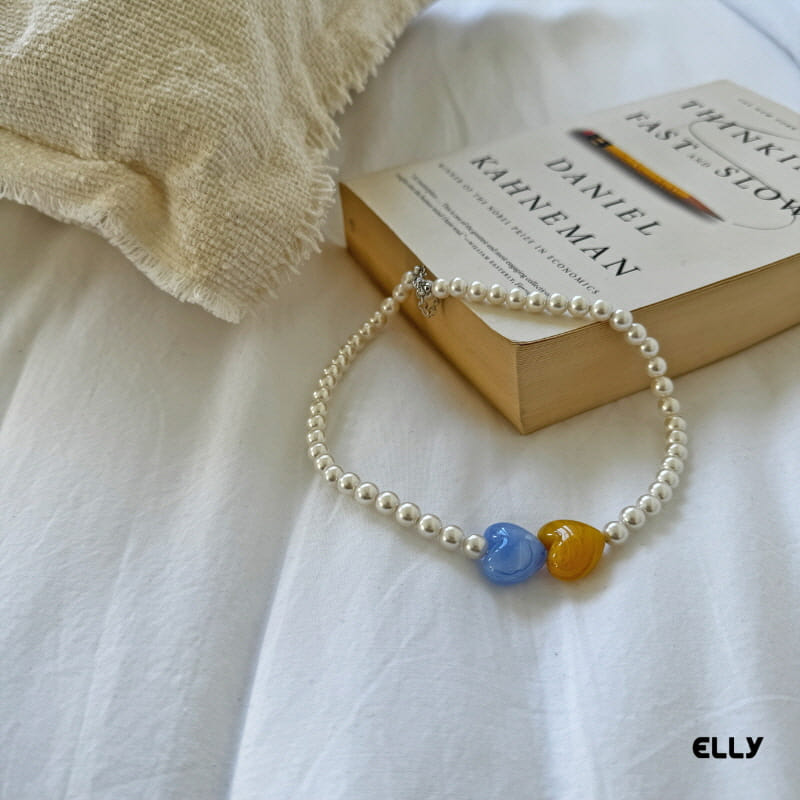 Ellymolly - Korean Children Fashion - #childofig - Double Heart Necklace - 3