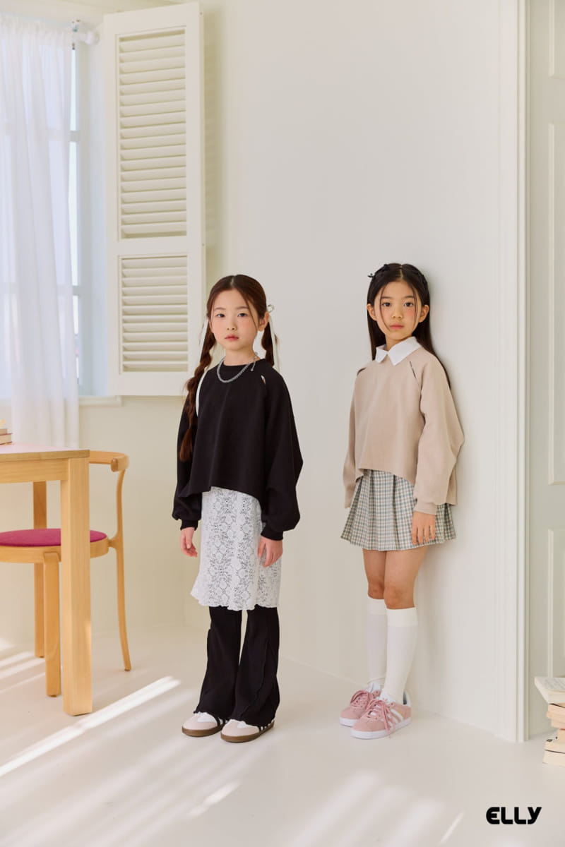 Ellymolly - Korean Children Fashion - #childrensboutique - Raglan Slit Sweatshirt - 5