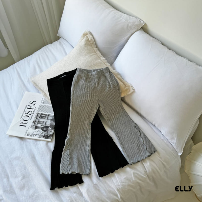 Ellymolly - Korean Children Fashion - #childrensboutique - Side Slit Boots Cut Pants