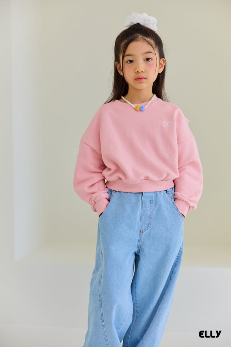 Ellymolly - Korean Children Fashion - #childrensboutique - Curve Denim Pants - 10