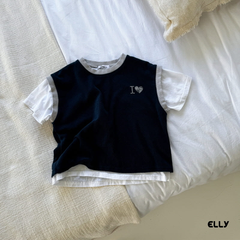 Ellymolly - Korean Children Fashion - #childrensboutique - I Love Combi Tee  - 5