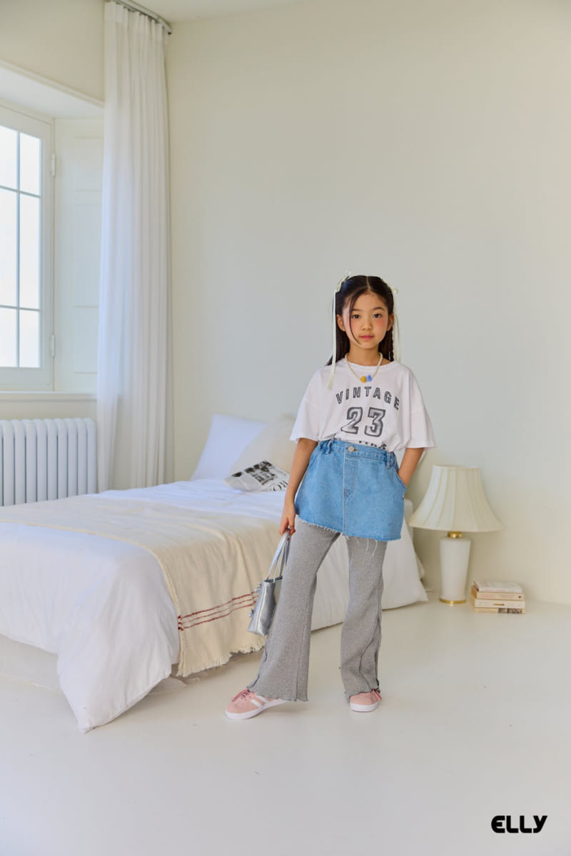 Ellymolly - Korean Children Fashion - #designkidswear - Wrap Denim Skirt - 10