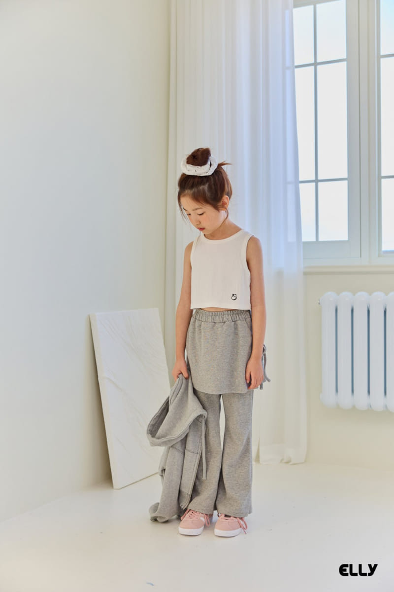 Ellymolly - Korean Children Fashion - #designkidswear - Vanilla Crop Sleeveless - 9