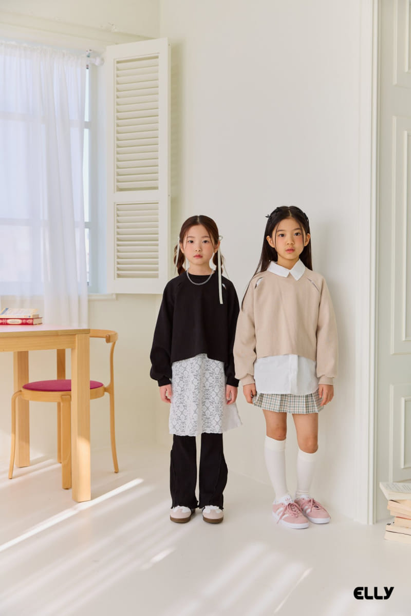 Ellymolly - Korean Children Fashion - #designkidswear - Raglan Slit Sweatshirt - 6