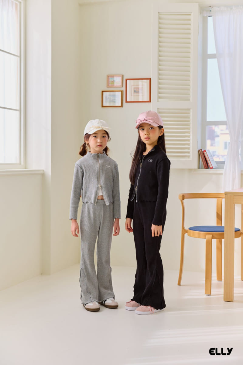 Ellymolly - Korean Children Fashion - #childrensboutique - Ribbon Two Way Zip Up - 4