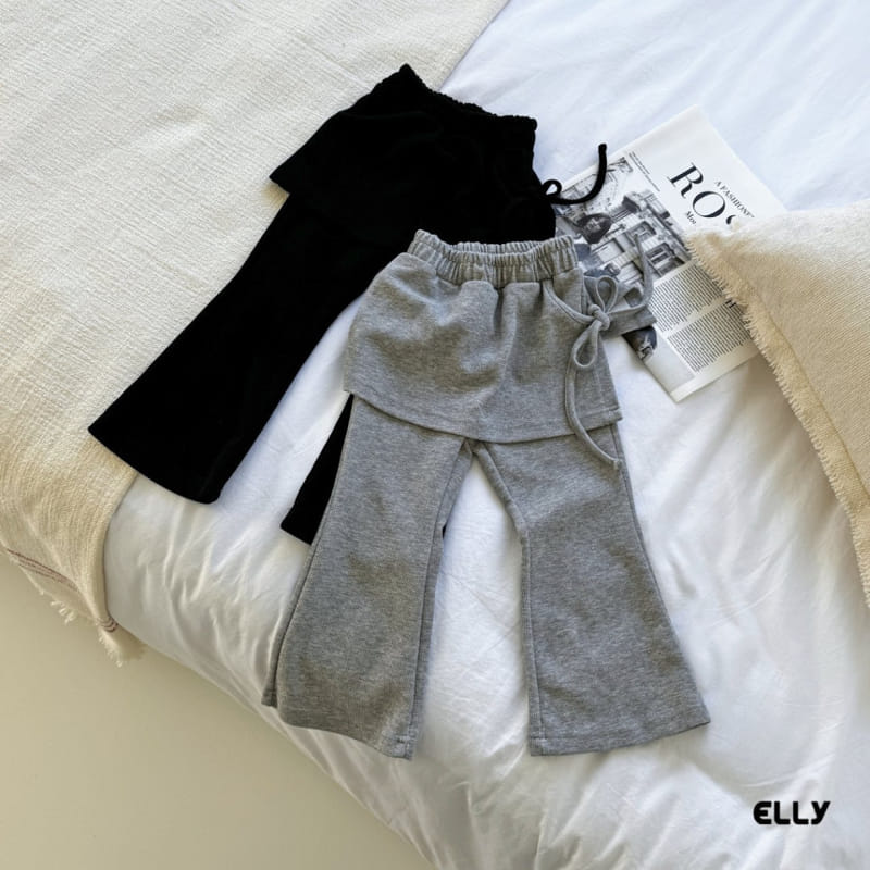 Ellymolly - Korean Children Fashion - #designkidswear - Terry Wrap Boots Cut Pants
