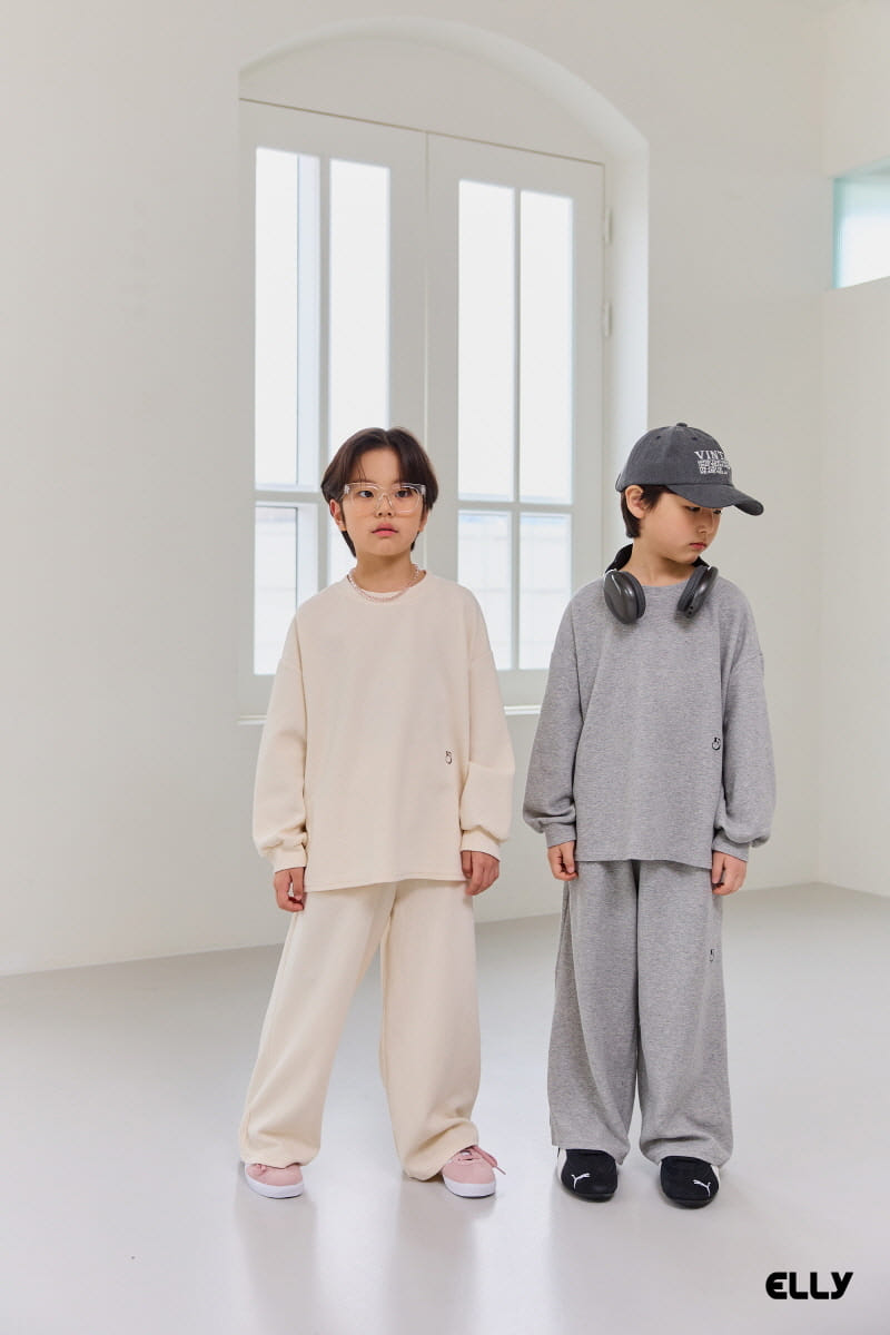 Ellymolly - Korean Children Fashion - #designkidswear - Initials Slit Tee - 9