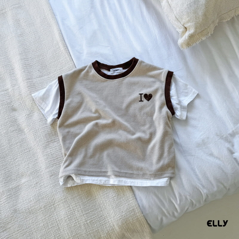 Ellymolly - Korean Children Fashion - #designkidswear - I Love Combi Tee  - 6