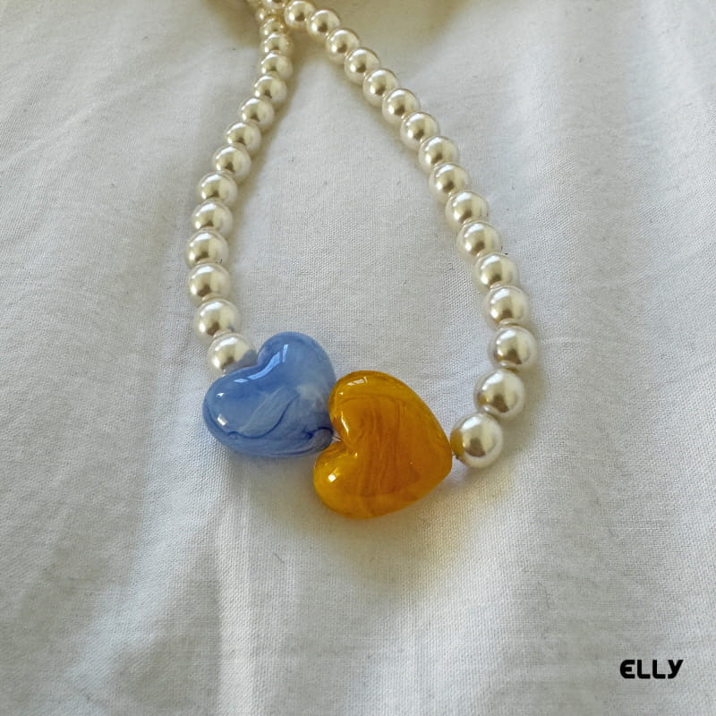 Ellymolly - Korean Children Fashion - #designkidswear - Double Heart Necklace - 5