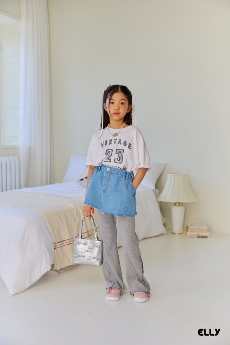 Ellymolly - Korean Children Fashion - #discoveringself - Wrap Denim Skirt - 11