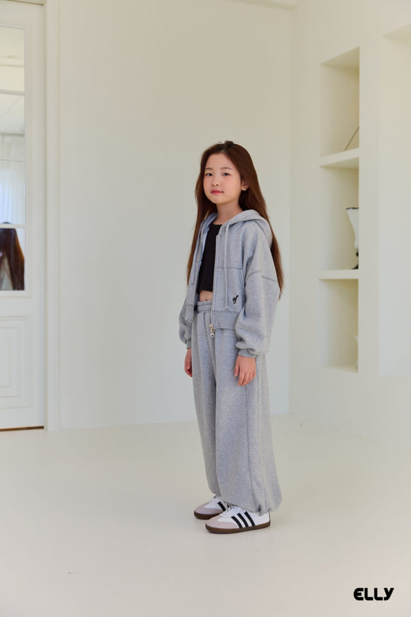 Ellymolly - Korean Children Fashion - #discoveringself - Ove Crop Hoody Zip Up  - 3