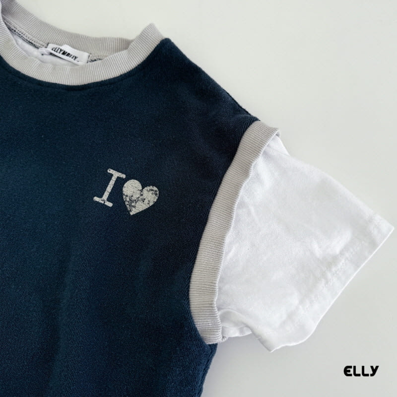 Ellymolly - Korean Children Fashion - #discoveringself - I Love Combi Tee  - 7