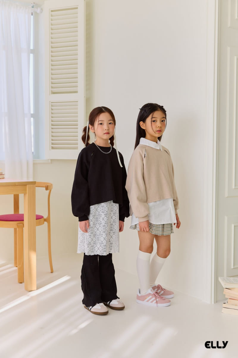 Ellymolly - Korean Children Fashion - #fashionkids - Raglan Slit Sweatshirt - 8