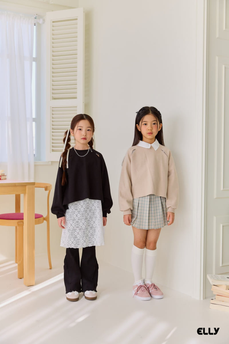 Ellymolly - Korean Children Fashion - #kidsshorts - Raglan Slit Sweatshirt - 9