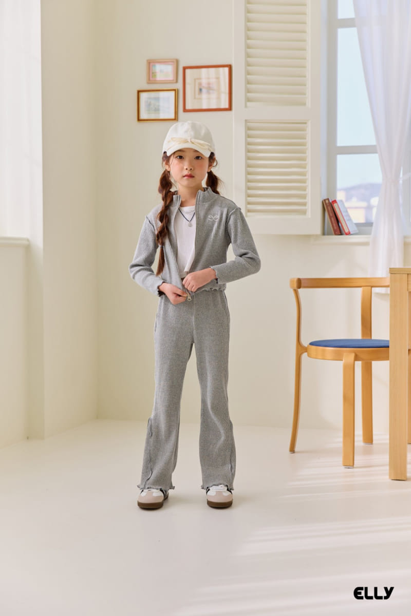 Ellymolly - Korean Children Fashion - #kidsshorts - Side Slit Boots Cut Pants - 5