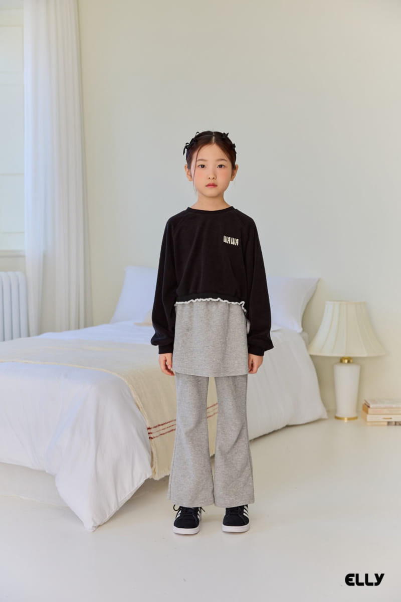 Ellymolly - Korean Children Fashion - #fashionkids - Terry Wrap Boots Cut Pants - 4