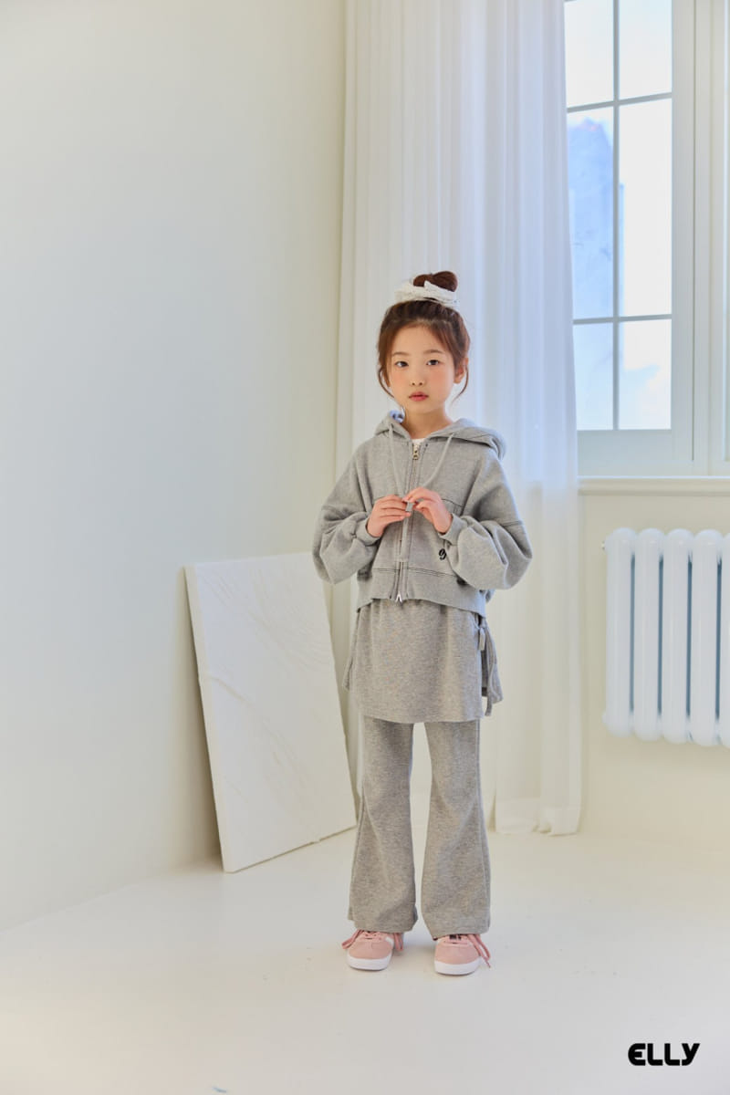 Ellymolly - Korean Children Fashion - #kidsshorts - Ove Crop Hoody Zip Up  - 5