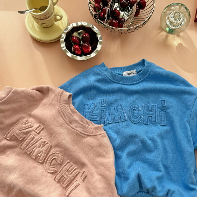 Ellymolly - Korean Children Fashion - #kidsshorts - Kimchi Sweatshirt - 8