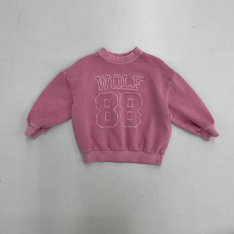 Ellymolly - Korean Children Fashion - #kidsshorts - Wolf Dyeing Sweatshirt - 7