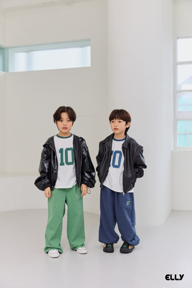 Ellymolly - Korean Children Fashion - #fashionkids - Ten Slit Short Sleeve Tee - 4