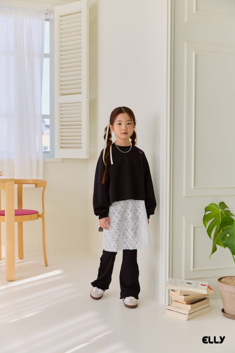 Ellymolly - Korean Children Fashion - #kidsstore - Raglan Slit Sweatshirt - 10