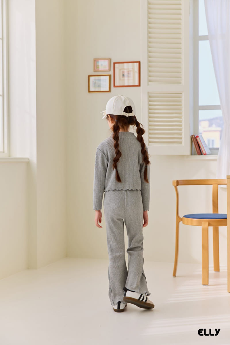 Ellymolly - Korean Children Fashion - #kidsstore - Side Slit Boots Cut Pants - 6