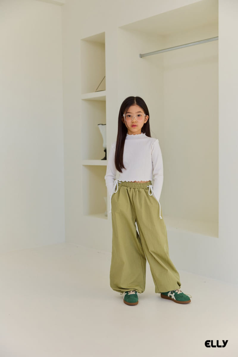 Ellymolly - Korean Children Fashion - #kidsstore - Side Ribbon String Pants - 2